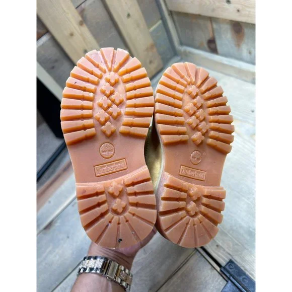 Timberland Size 6 Toddler Premium 6" Waterproof Boots 12809 Wheat Nubuck - Picture 6 of 7